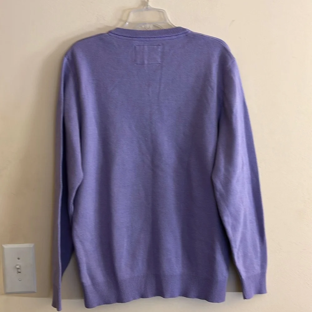 Benetti Cotton V-Neck Sweater Size XL‎ NWT